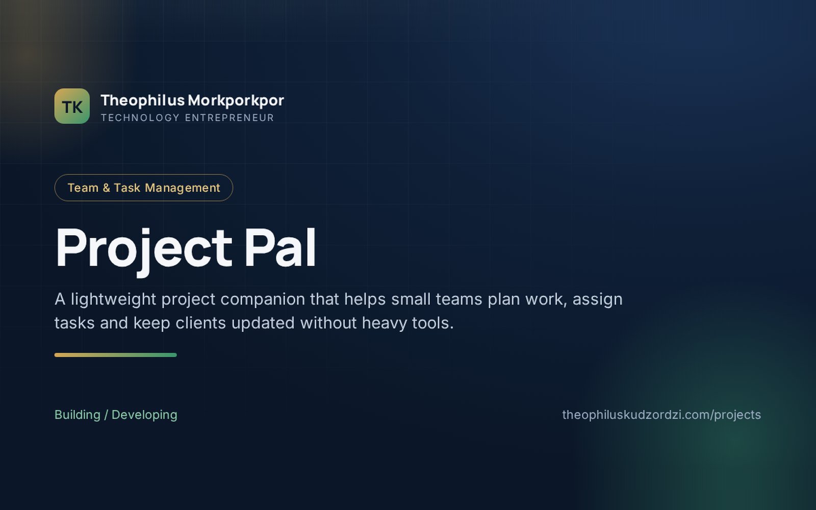 Project Pal project preview card